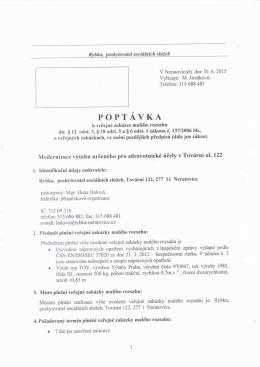 POPTÁVKA - Rybka as