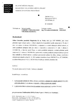 Zařízení ke sběru, výkupu, využívání a odstraňování odpadů