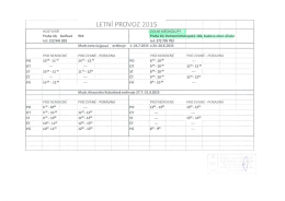 LETNÍ DOV dět 2015