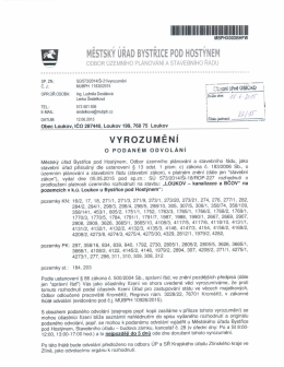 Vyrozumění o podaném odvolání