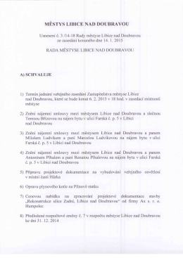 v&iacute;ce - Nov&aacute; cesta Libice
