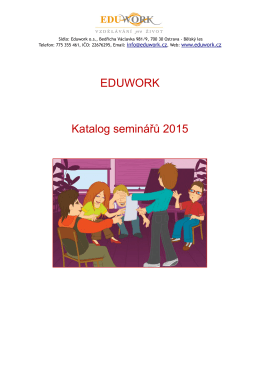 EDUWORK Katalog seminářů 2015