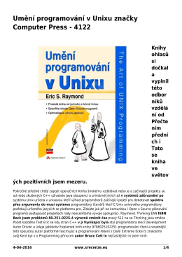 Umění programování v Unixu značky Computer Press
