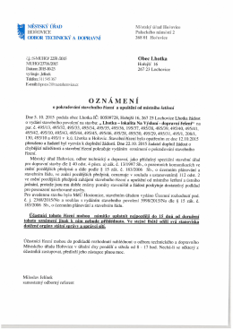 1 ODBOR TECHNICK&Yacute; A DOPRAVN&Iacute; 268 01 Hořovice