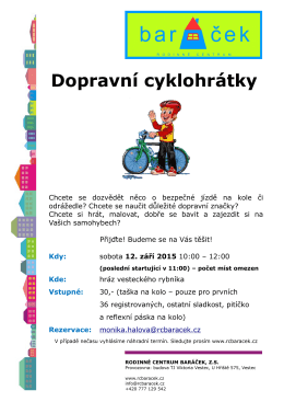 RC Baráček_ Dopravní cyklohrátky
