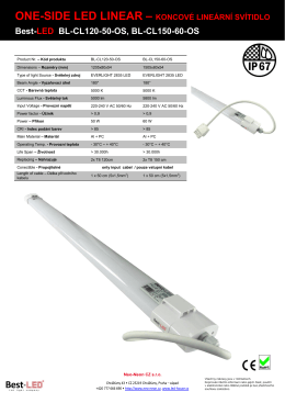 ONE-SIDE LED LINEAR BL-LC120-50-OS, BL-LC150-60