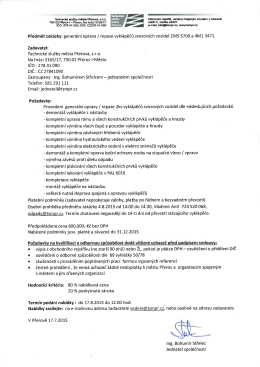 generální oprava /repase vyklápěčů svozových vozidel 2|Vl5 5700 a