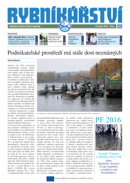 nejnovější číslo v pdf - Rybářské sdružení České republiky