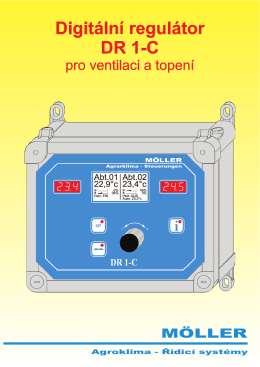 Digitální regulátor DR 1-C pro ventilaci a topení
