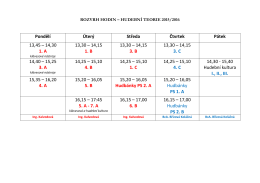 rozvrh hudební kultury