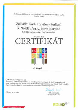 Základní škola Havířov~POdleSí, K. Světlé 1/1372, Okres Karviná
