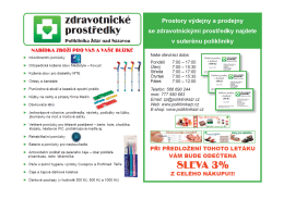 zdravotnické prostředky nabízí zboží pro vás a vaše blízké