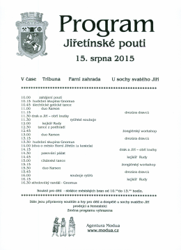 Program - Město Horní Jiřetín