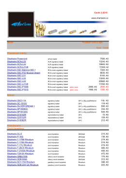 Ceník 2-2015 www.sharkwire.cz CENÍK 8 /2010 www.sharkwire.cz