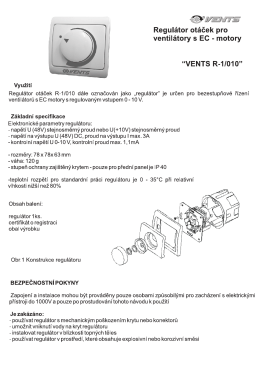 ` v l ventilátory s EC - motory