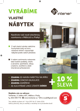 Akční leták: 10% sleva