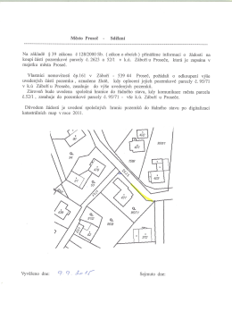 koupi částí pozemkové parcely č. 2623 a 52/1 v k.ú