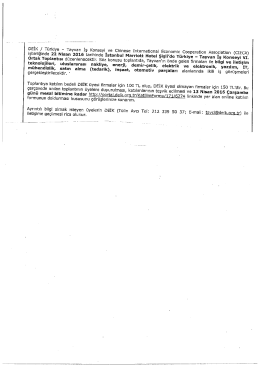 Yazı, Taslak Program ve Tayvan Heyet Listesi ( 12 sayfa)