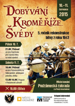 Plak&aacute;t Dob&yacute;v&aacute;n&iacute; Kroměř&iacute;že &minus;v&eacute;dy