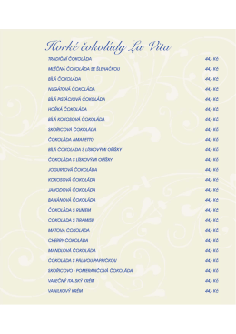 Hork&eacute; čokol&aacute;dy - La Craperia Cafe