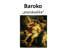 Baroko – poznávačka pro sextu