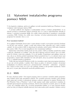 11 Vytvořen&iacute; instalačn&iacute;ho programu pomoc&iacute; NSIS
