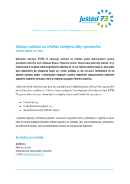 20.6.2013 Sal&oacute;nek a oslavy Je&scaron;tědu