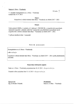 Vinohrady na obdob&iacute; 2017-2021