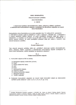 OBEC SENDRAŽBCE.