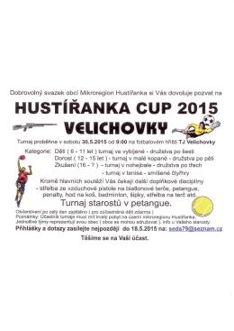 HUSTÍŘANKA CUP 2015 veLICIłovu`ł