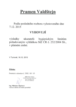 Pramen Valdštejn