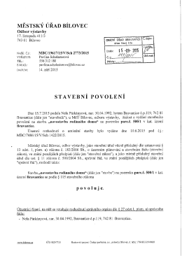 MĚSTSK&Yacute; &Uacute;ŘAD B&Iacute;LOVEC