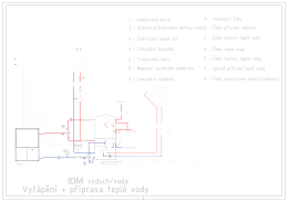 Vzorové zapojení tepelného čerpadla do systému