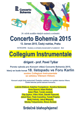 Concerto Bohemia 2015