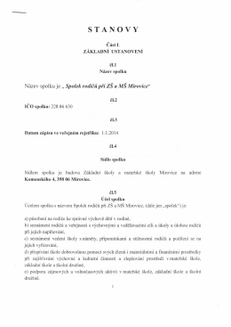 Stanovy Spolku 2015