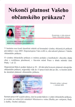 občansk&eacute;ho průkazu?