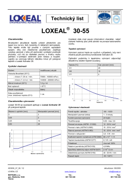 LOXEAL 30-55 technický list