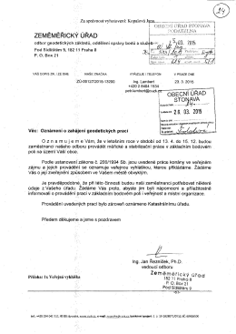 Page 1 @ ______ _ `. :Z: Za správnost vyhotovení: Kopalová +420 2