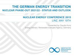 Germany – Nuclear Phase-Out 2021/22