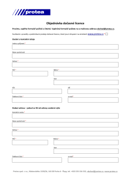pdf formátu - Protea spol. s ro