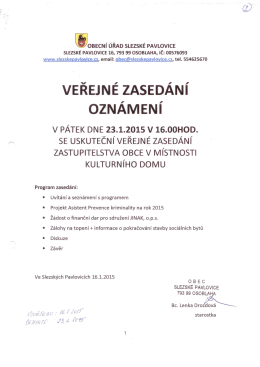 Veřejné zasedání_oznámení1