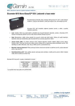 Elcometer 6015 Novo-Gloss/QTM DOI: Leskoměr a haze