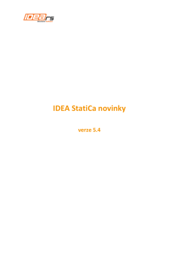 IDEA StatiCa novinky