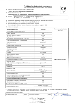 Prohlášení o vlastnostech č. 002/GRI2015