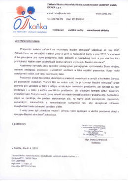 Z&Scaron; a M&Scaron; Kaňka, o. p .s. T&aacute;bor