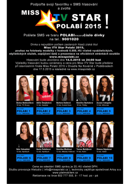 Miss ITV Star polab&iacute; 2015