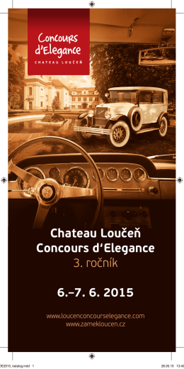 Chateau Loučeň Concours d`Elegance 3. ročník 6.–7. 6. 2015
