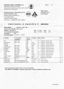 Zkušební laboratoř č. 1160 akreditovaná ČIA Qěălg/Z/