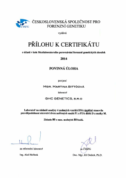 Forenzn&iacute; genetika - určen&iacute; otcovstv&iacute;