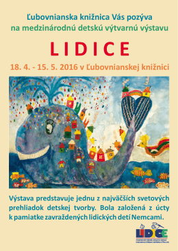 Medzinárodná detská výtvarná výstava LIDICE